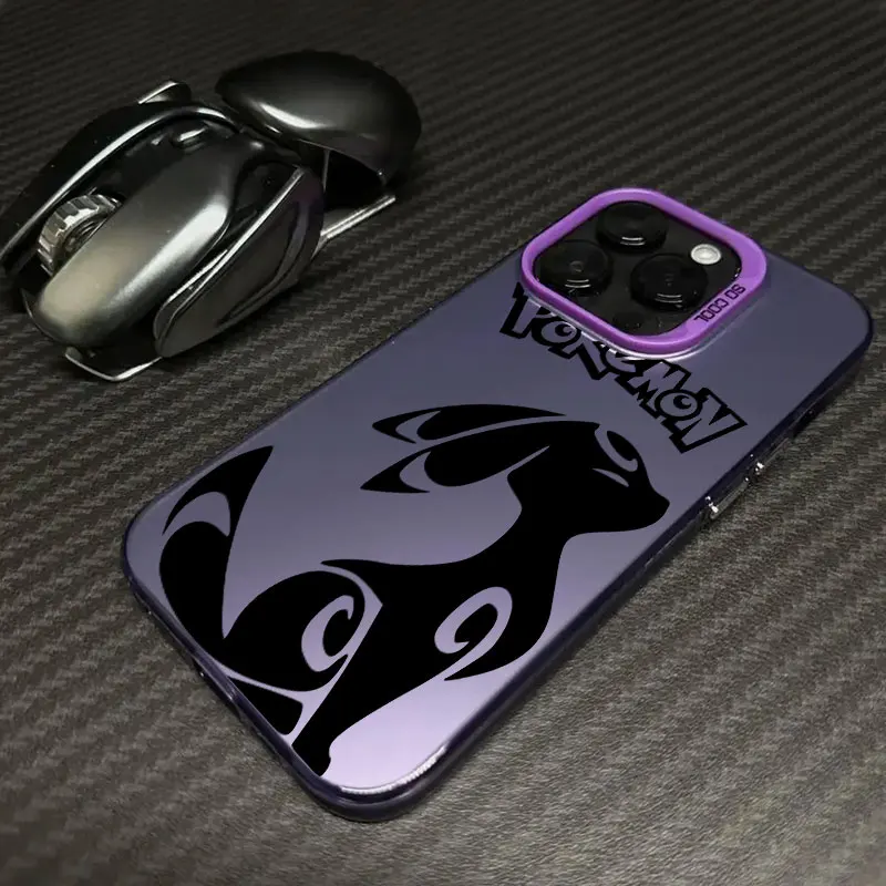Чехол для телефона P-Pokemons Anime Umbreons Mewtwos для iPhone 13 14 15 16 Plus 17 Pro Max 16e 17E 17 Air 11 12 18 Pro Funda Back Cover (art.: 3920dc797d150) - 3920dc797d150