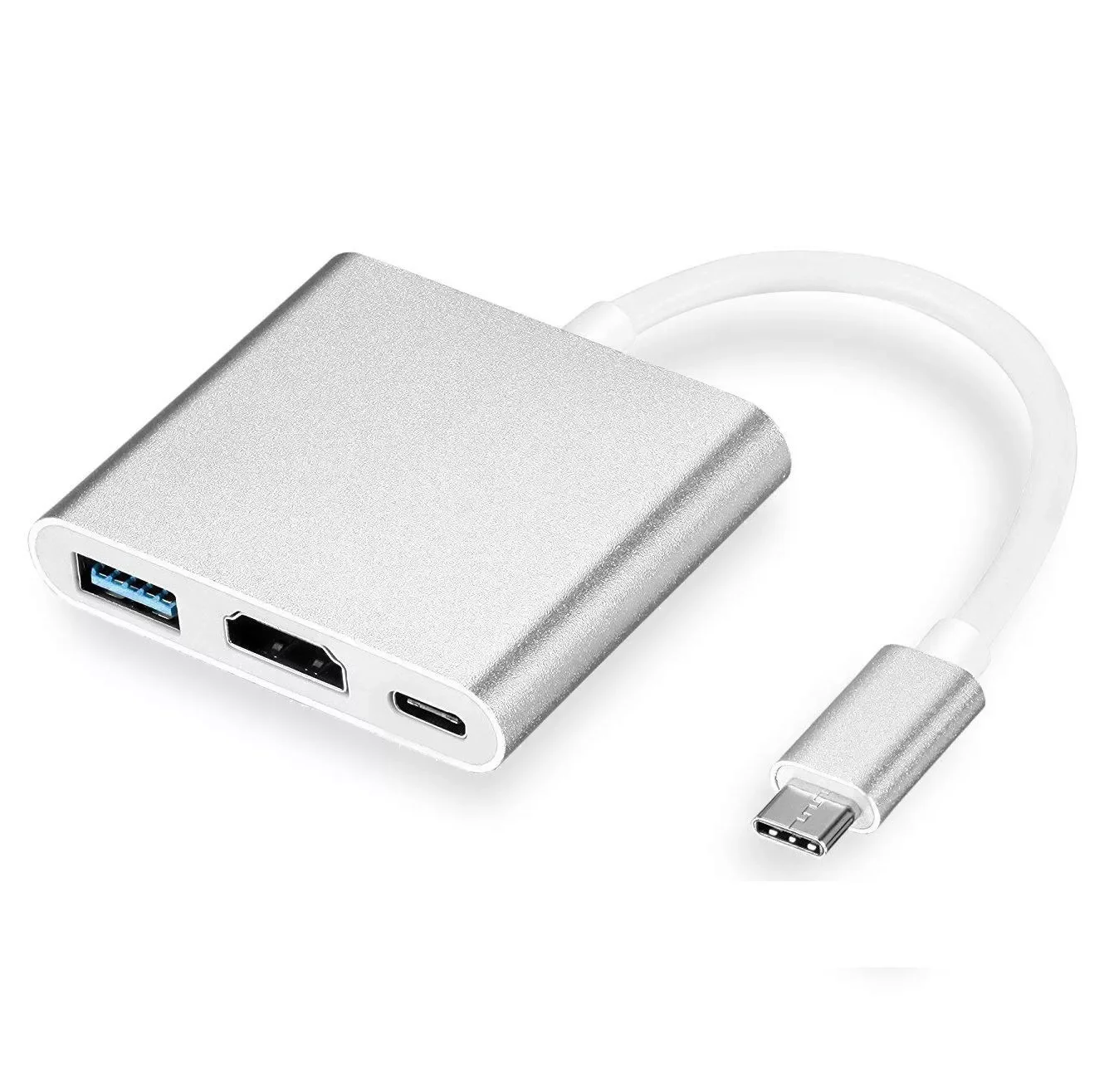 

3 in 1 Type C To HDMI-compatible 1080P USB C Converter Hub for Huawei Usb 3.1 Thunderbolt 3 Type C Switch To HDMI-compatible