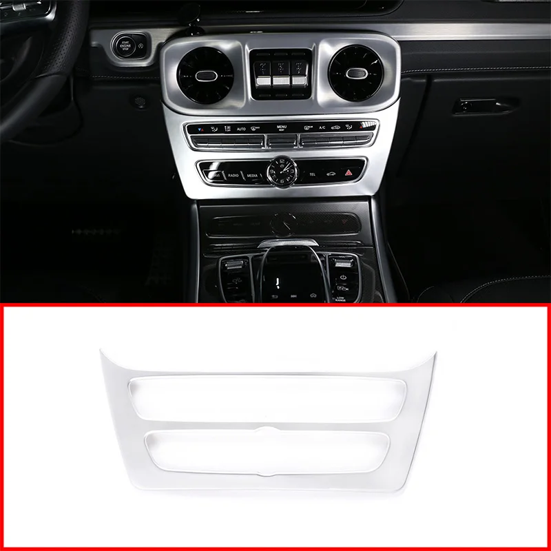 

For Mercedes Benz G Class W463 G350 G400 G500 G55 Central Control Air Conditioning Button Decorative Frame Trim Car Accessories