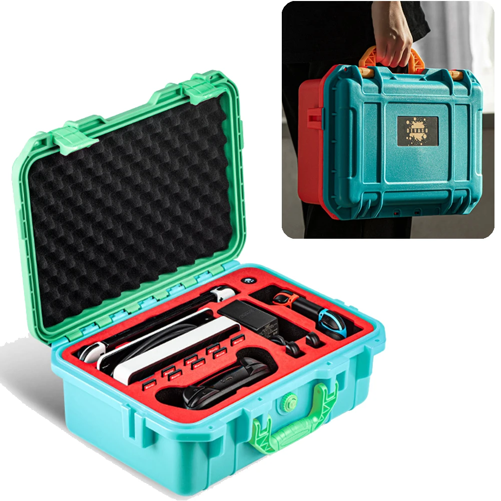 

Портативные сумки-тоуты для игровой консоли, защитный жесткий чехол, сумка для хранения с 21 слотом для игр, чехол для переноски для Nintendo Switch ...