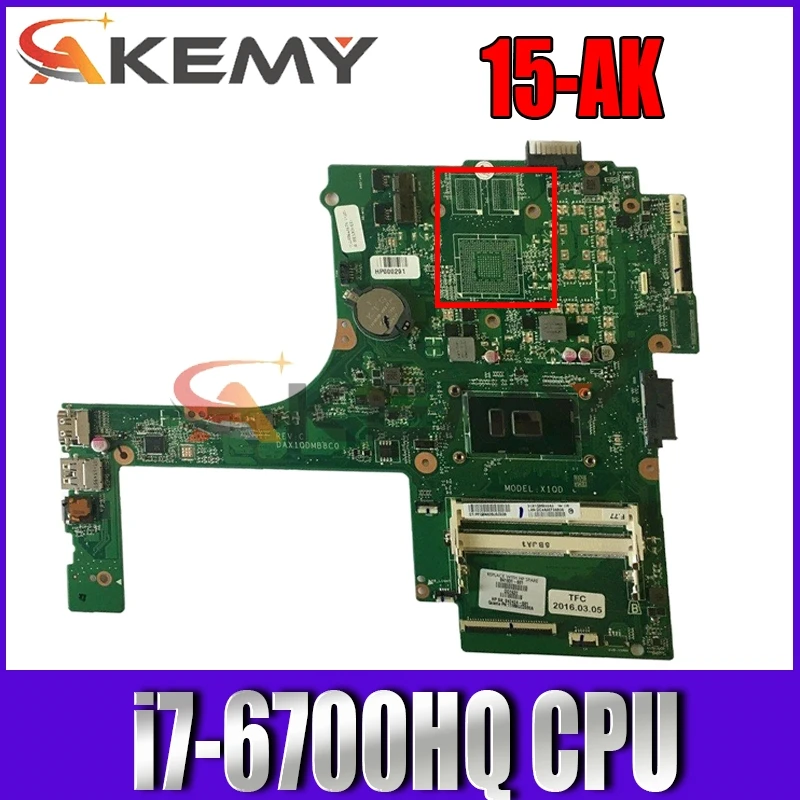 

For HP PAVILION 15-AK Series Laptop Motherboard 840295-601 840295-001 With i7-6700HQ CPU DAX1PDMB8E0 100% Tested Fast Ship