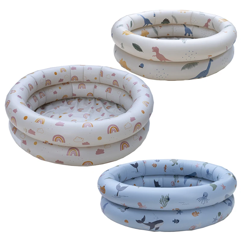 

NEW Baby Inflatable Swimming Ring Portable Kids Children Round PVC Swimming Pool Summer Water Game Play Kiddie Paddling Pool