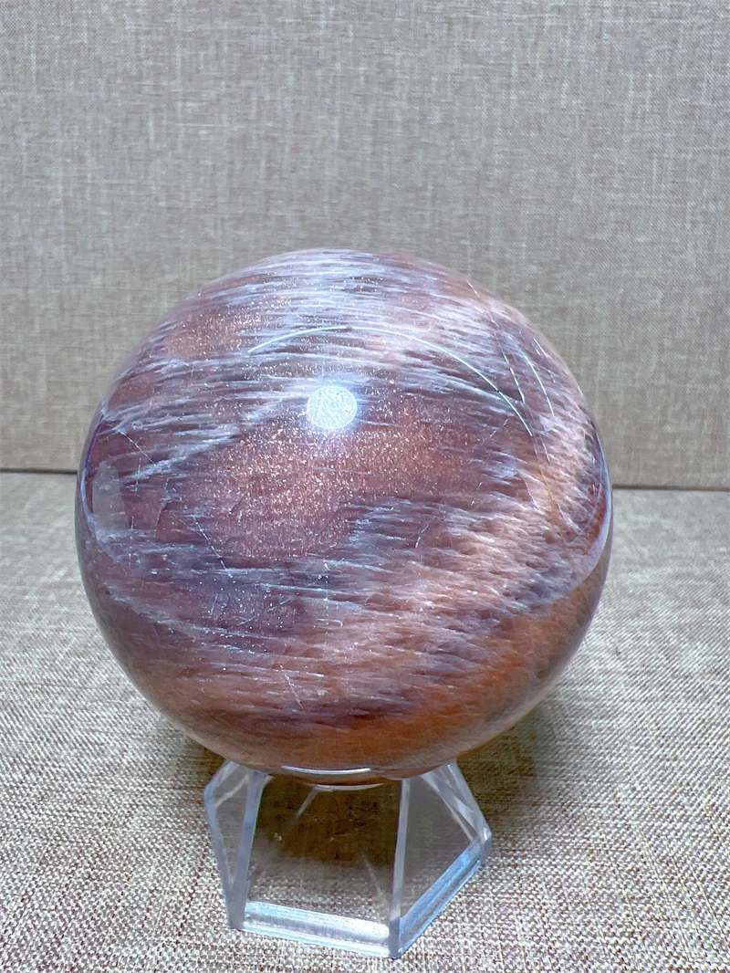 

Натуральный персик Moontone Сфера свободная форма с дождем лук резьба Рейки Исцеление Камень домашний декор изысканный подарок