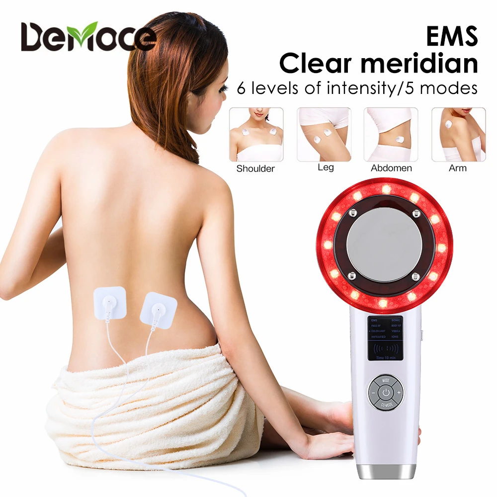 

8 In 1 Ultrasound Cavitation Body Slimming Massager Weight Loss Anti-Cellulite Fat Burner Galvanic Infrared EMS Therapy Machine
