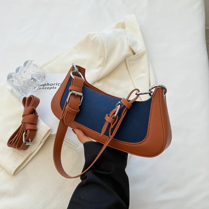 

Новая модная контрастная маленькая квадратная женская сумка через плечо в стиле ретро