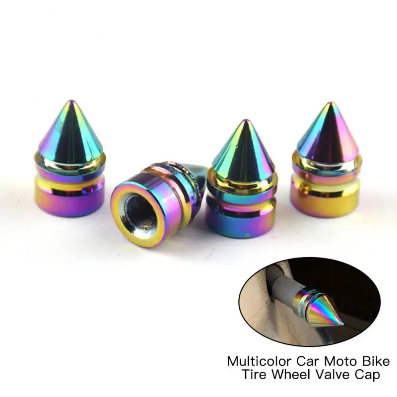 

Aluminum Alloy Stem Covers Dustproof Waterproof Universal Car Moto Bike Tire Wheel Valve Cap Multicolor Car Tire Valve Stem Caps