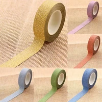 1 roll 10m glitter washi tape diy craft sticky paper masking adhesive tape labels decorative school supplies
