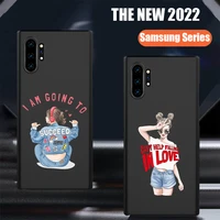 fashion girl woman cool pattern silicone for samsung galaxy s7 s8 s9 s10 edge s10e s20 s21 note 8 9 10 20 ultra plus phone case