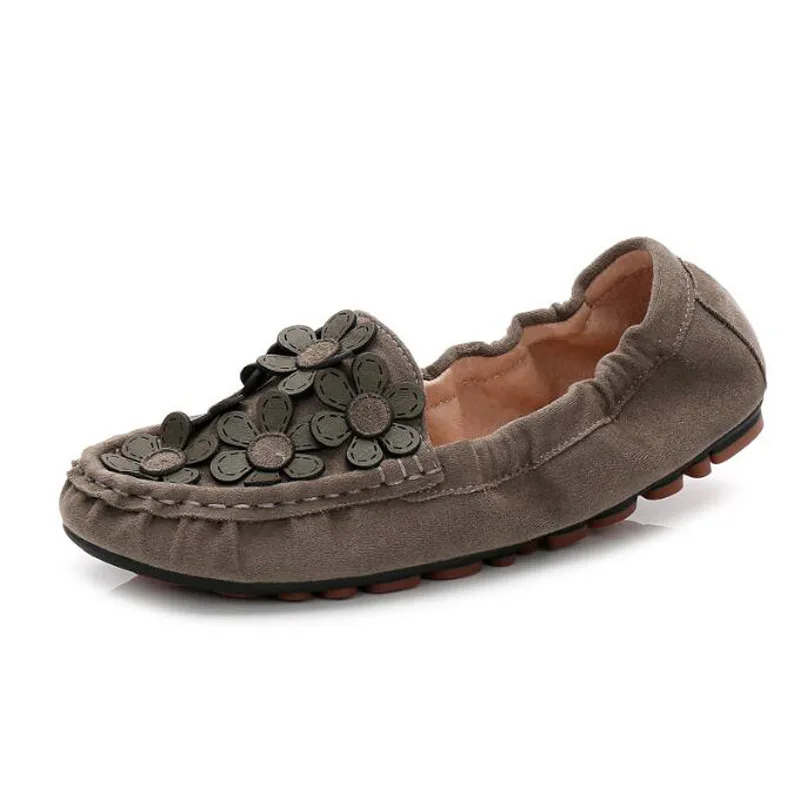 Big Size 35~43 New Spring Autumn Flower Designer Loafers Elegant Ladies Fashion Casual Flats Round Toe Rolling Egg Shoes