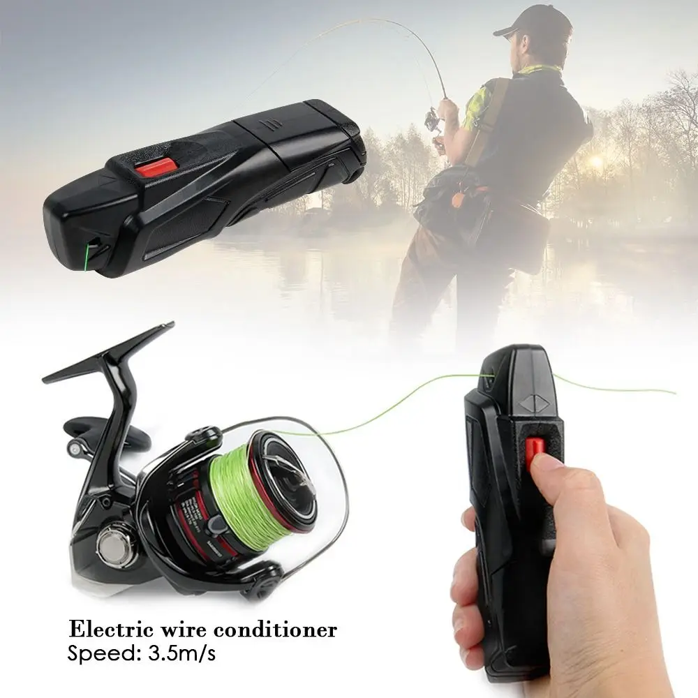 

Electric Fishing Line Stripper New style High efficiency Fishing Tools Electric Finishing Machine Compact Line Battery Powered