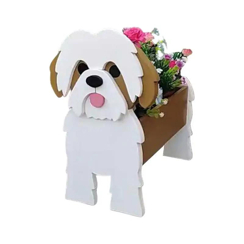 

Creative Pet Flower Pot Plant Pot Dog Shape Flower Pot Cute Dog Flower Pots For Garden Flower Cactus Air Plants Office Home