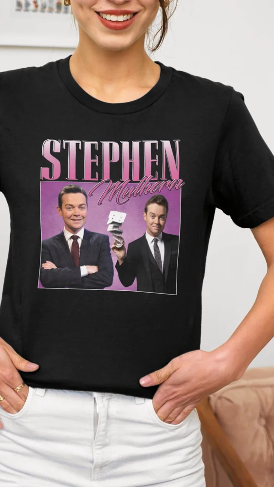 Футболка с надписью Стивен Муль унисекс дань уважения олень курица сделайная