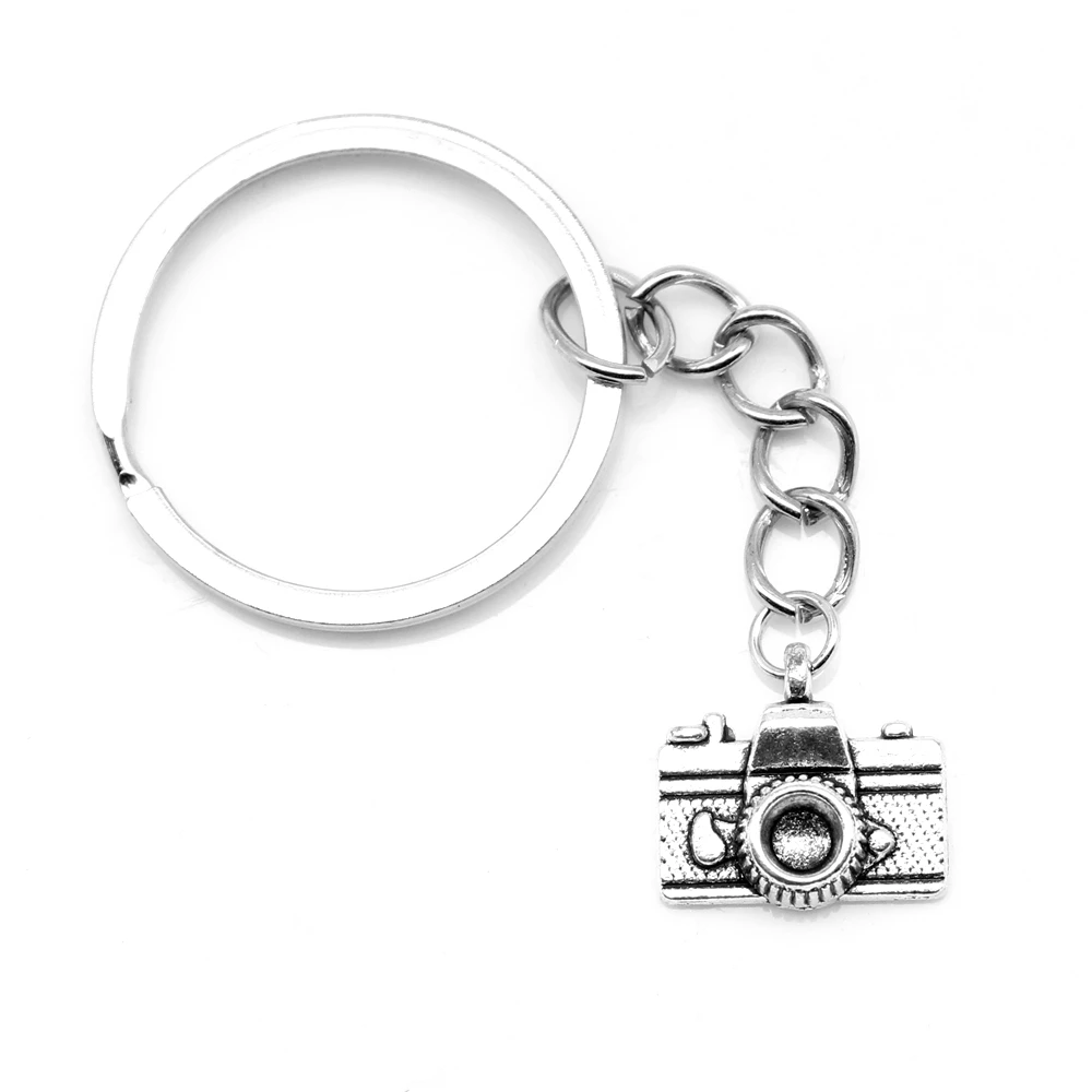 

1pcs Antique Silver Color 14x15mm Camera Keychain Handmade Jewerly Diy