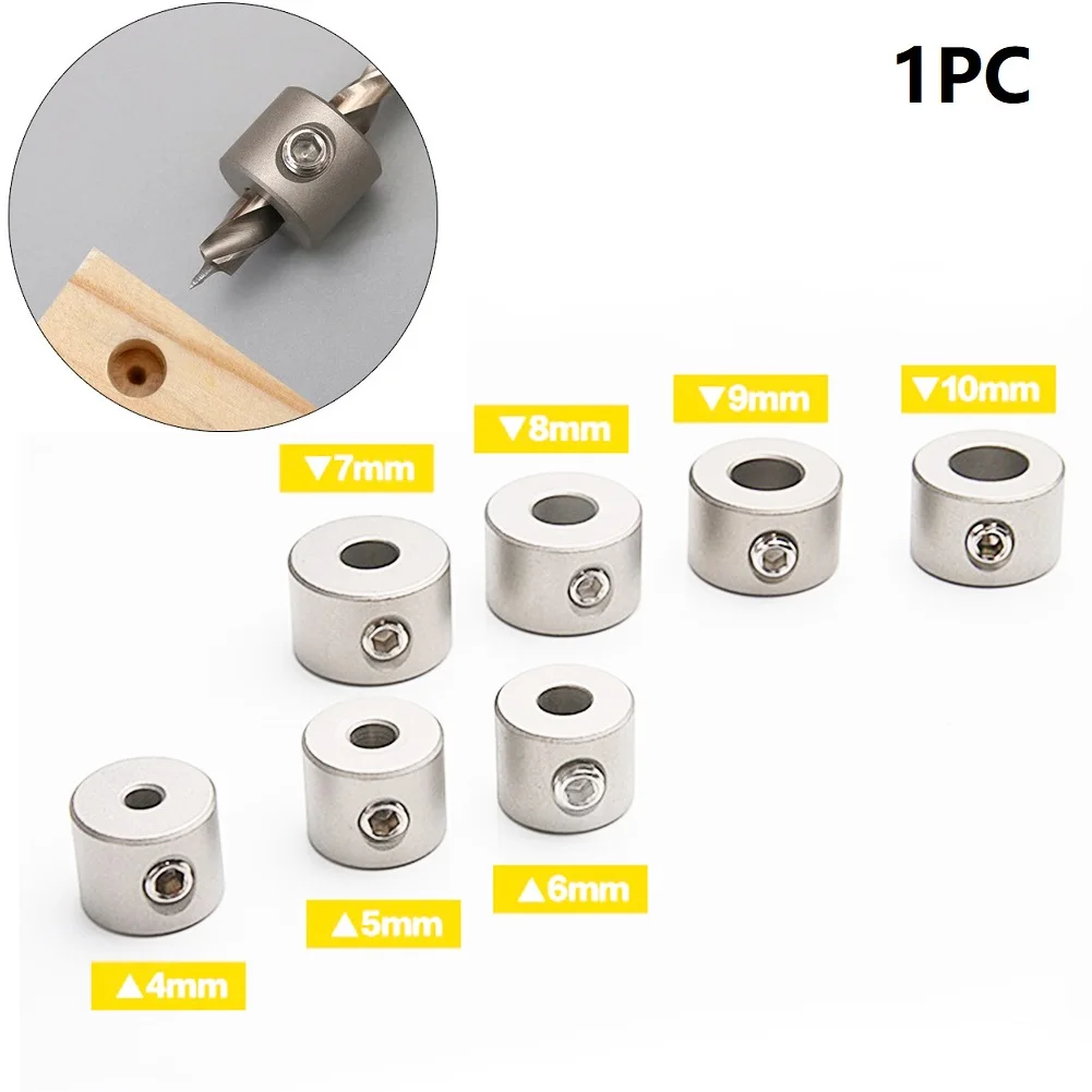 

1 Pcs 4-10mm Woodworking Drill Bit Depth Stop Collars Ring Positioner Drill Locator For Electrical Drill Accessories