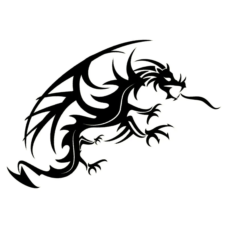 

W-1298 Creativity Dragon Modeling Personality Car Stickers PVC Hot Selling Auto Window Bumper Quality Waterproof Decals Decor