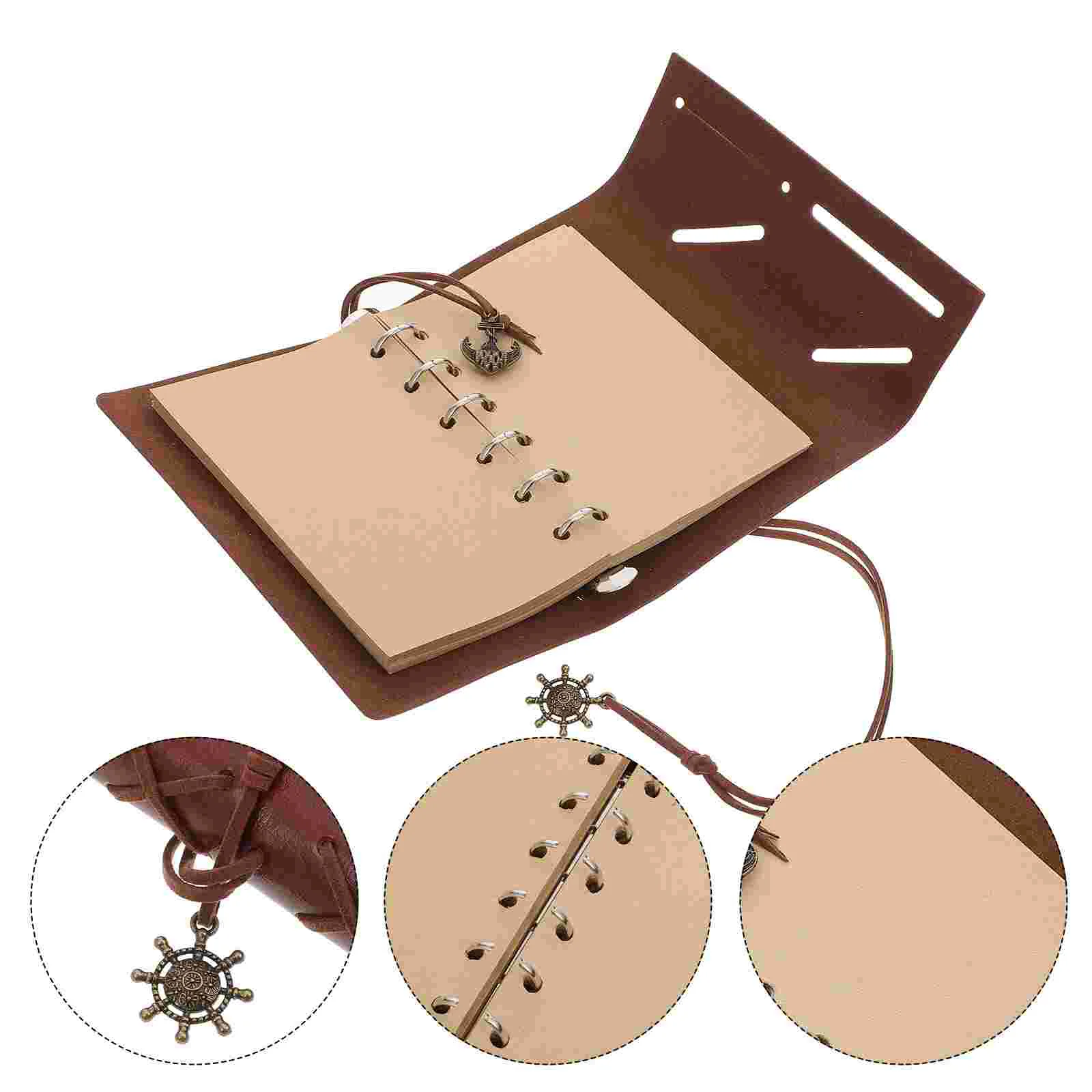 LEORX винтажный чехол из искусственной кожи с отрывными листами блокнот для