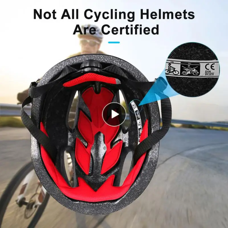 

One-piece Riding Helmet Ventilated Lengthened High-definition Lens Cycling Helmet Streamline Convenient Bicycle Helmet New Eps