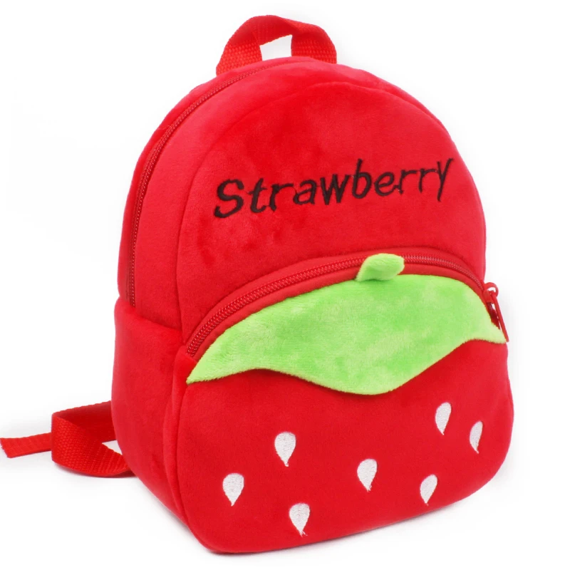 Baby Backpack 1-3 Years Backpack For Kids Cartoon Plush Children's Cotton Mini Backpacks For Preschool Toddler Kindergarten Bag