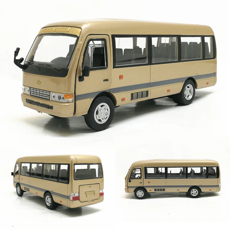 

Модель автомобиля Toyota Coaster высокой модели коммерческого автомобиля из сплава, 1:32, коллекционная игрушка высокого качества, бесплатная доставка, оптовая продажа