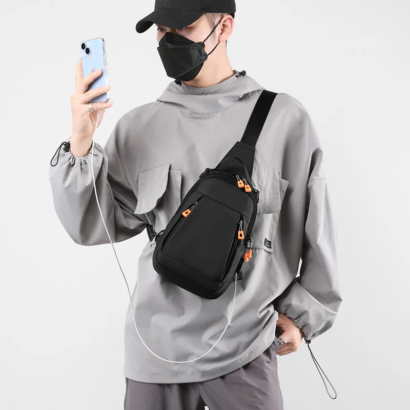 INS Recommend Men's Chest Bags Sling Messenger Shoulder Crossbody Bag Men‘s Casual Travel Female Large Bags Handbag bolasa