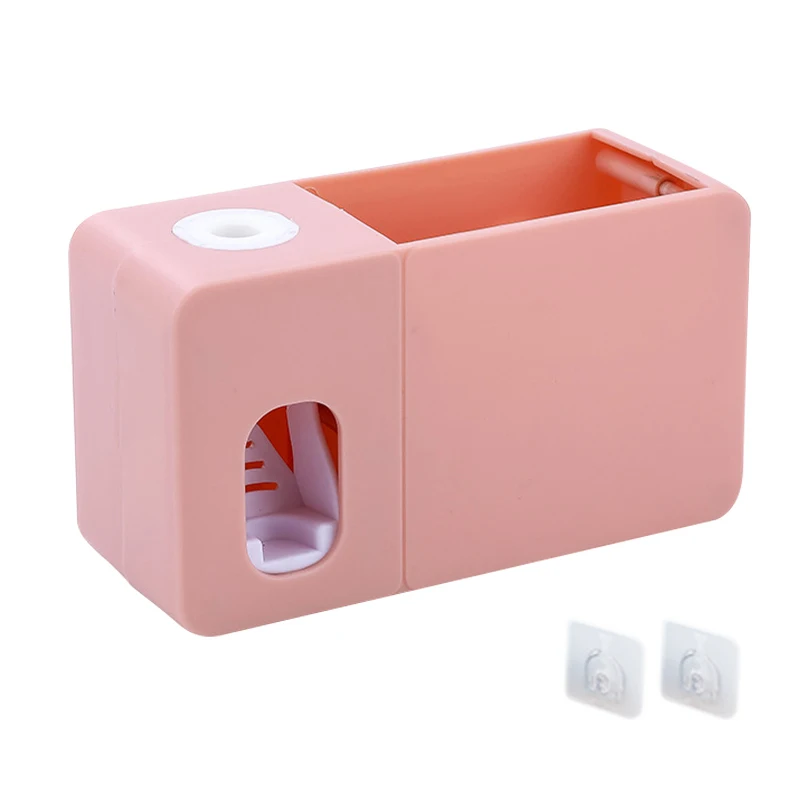 

Bathroom Shelf Automatic Toothpaste Squeezer Easy Install Large Capacity WC Accessories Multi Function Wall Mounted Punch Free