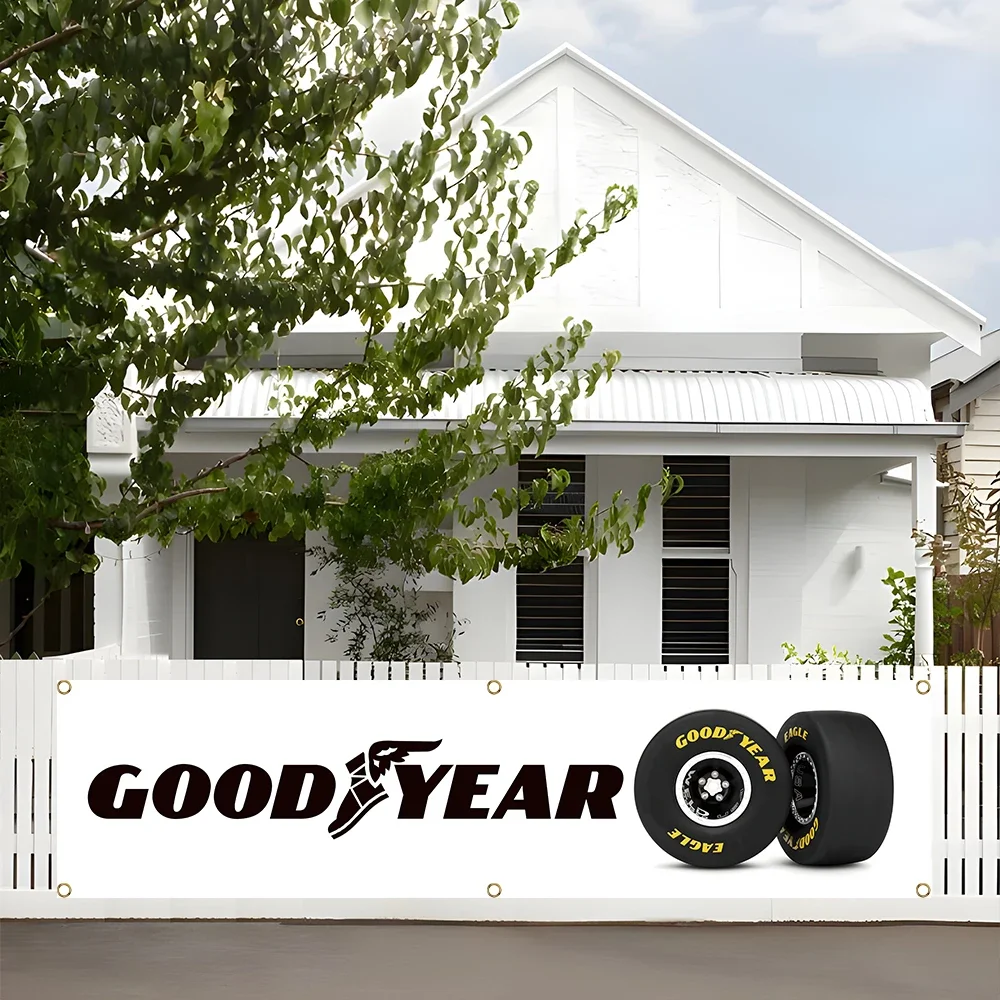 60x240 см хороший год Raceway шины БАНЕР гобелен полиэстер печатный флаг гараж или