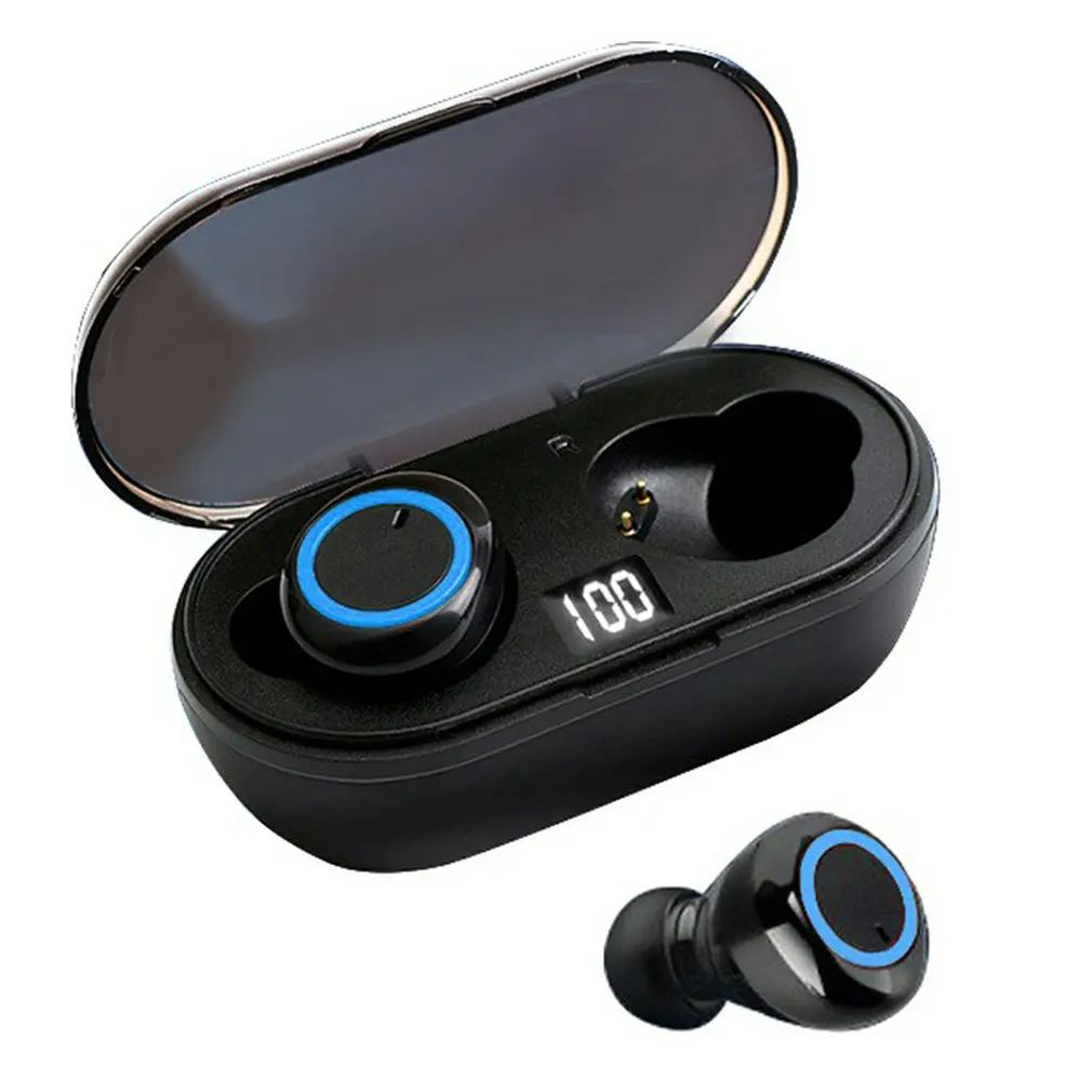

Y50 Wireless Headset 5.0 Noise Reduction Waterproof Stereo Portable Charging Box Touch Digital Display Wireless Headset