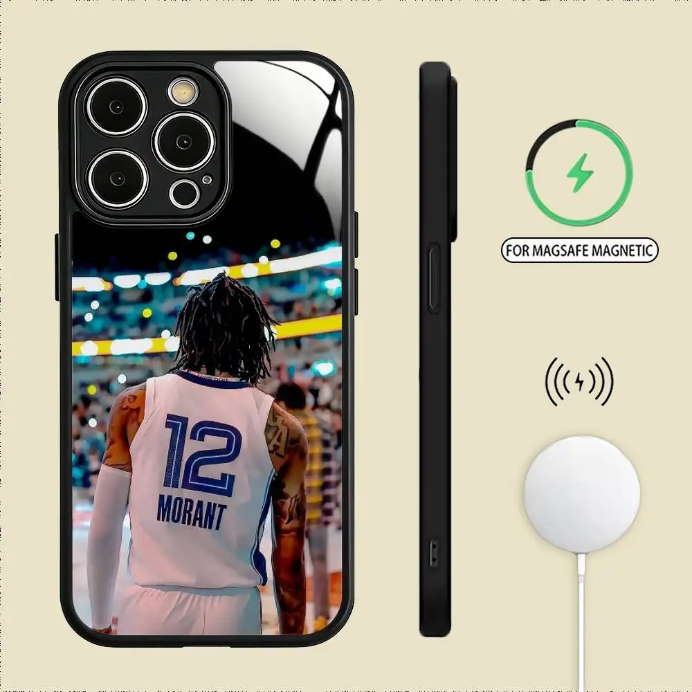 Фото Чехол для телефона J-Ja Morant для iPhone 17, 16, 15, 14, 13, 12, 11 Plus, Pro Max, магнитный, для беспроводной зарядки Magsafe №3