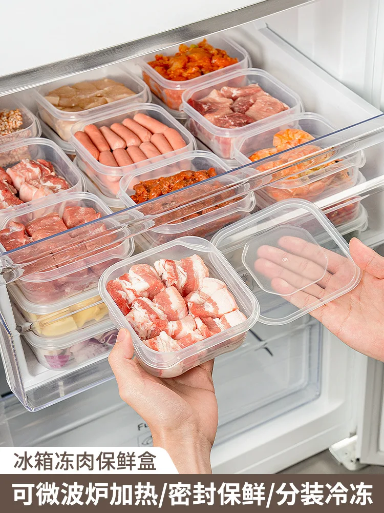 

Refrigerator meat storage box crisper box Food grade refrigerator crisper box meat distribution box