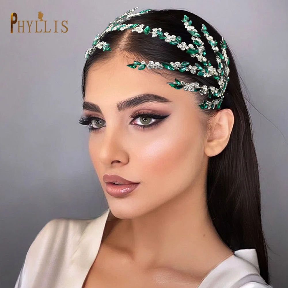 

A271 Full Rhinestone Wedding Hairband Bridal Headpiece Women Pageant Tiaras Queen Crown Wholesale Wedding Hair Accessories