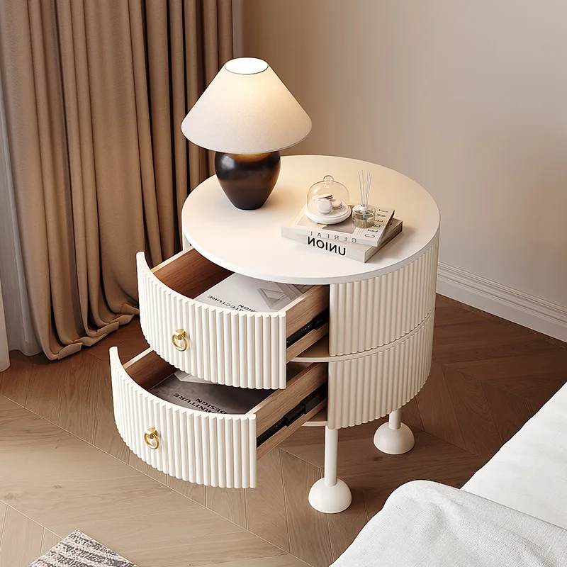 Эстетическая простая тумбочка с ящиком для хранения современная итальянская