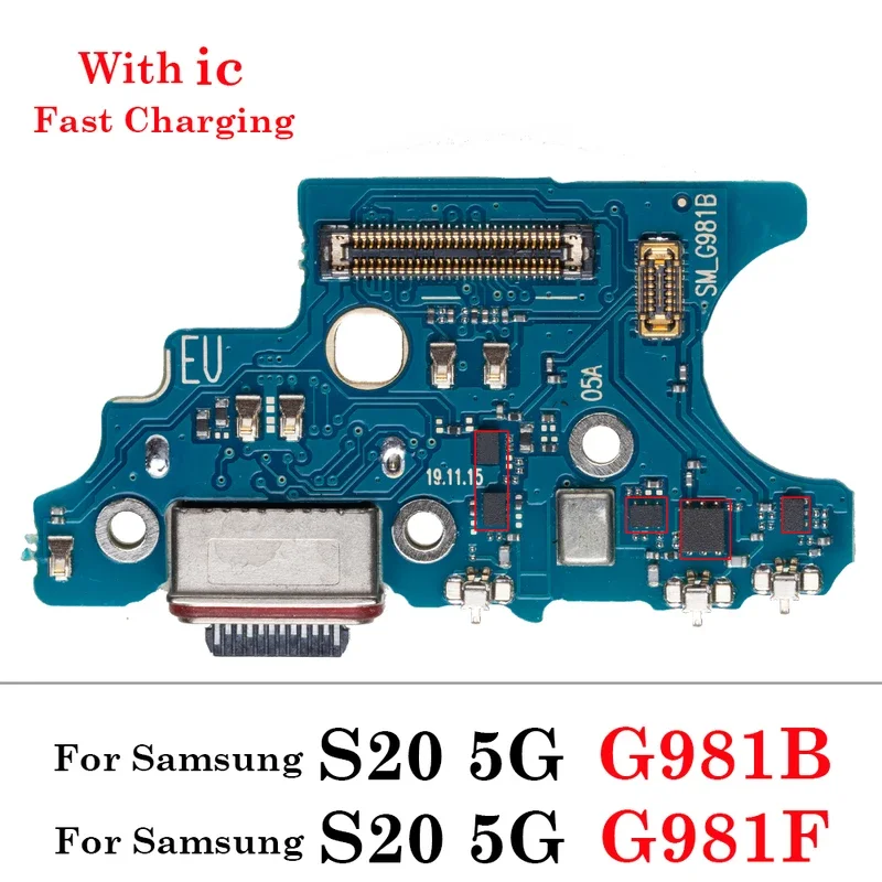 USB-порт для зарядки Samsung Galaxy S20 FE Plus Ultra Dock Разъем зарядного устройства Гибкий