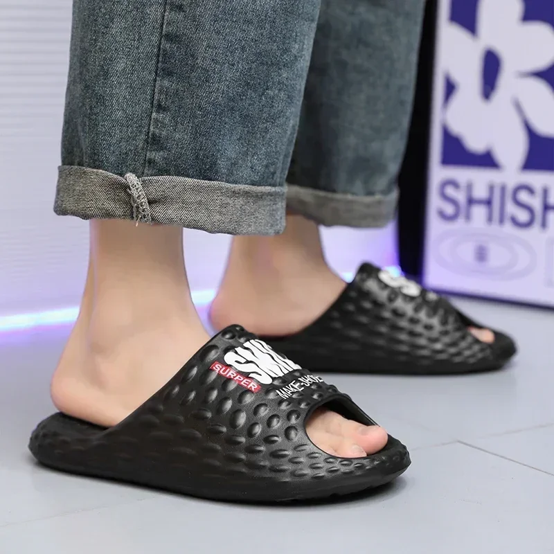 Сандалии унисекс для дома и пляжа легкие мягкие на толстой подошве Нескользящие