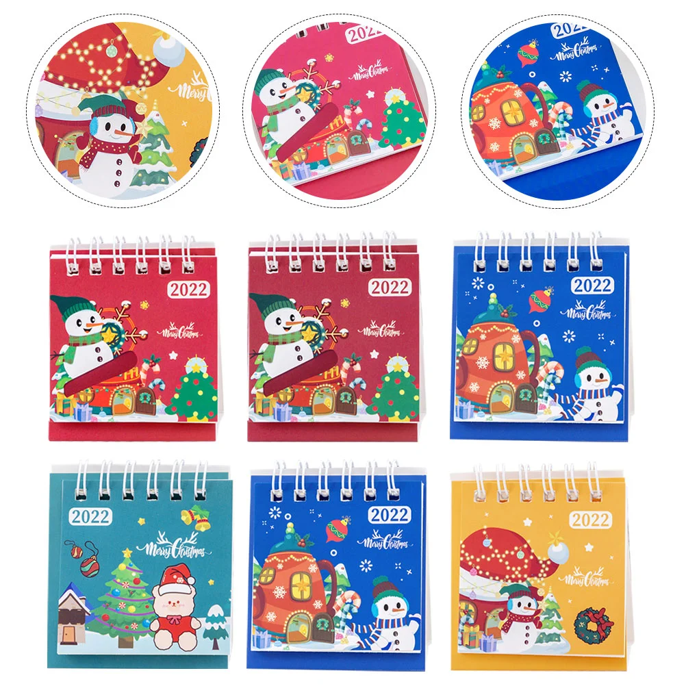 

Calendar Mini Monthly Desk Portableoffice Pad Year Full Memos Wall Pocket Table Christmas Planner Desktop