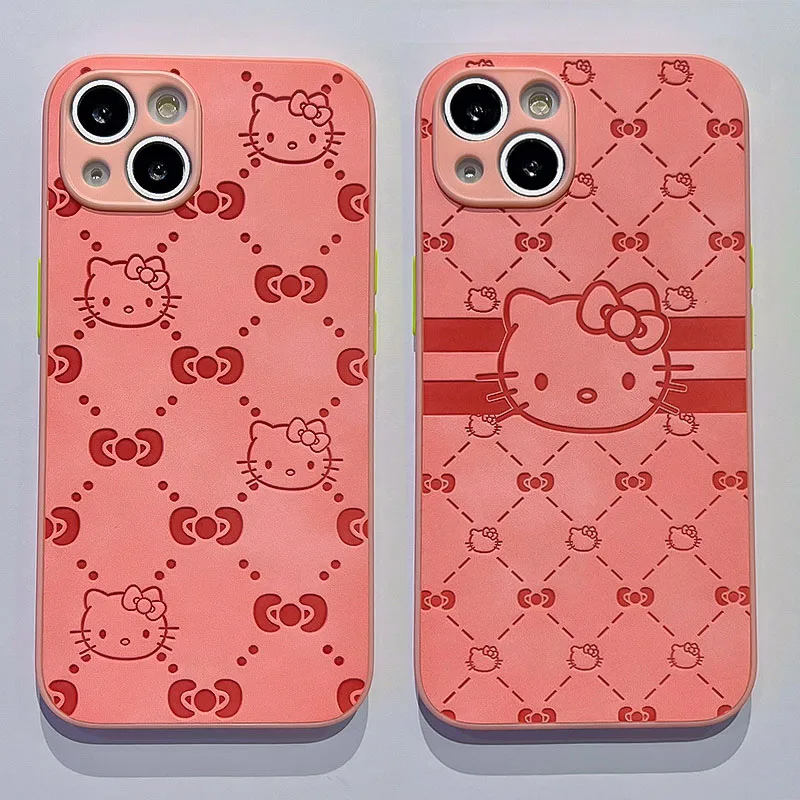 

Kawaii Sanrio Hellokitty чехол для телефона мультфильм Xs для Iphone12Promax напряжение 11 наклейка Xr Iphone13 Hellokitty чехол для телефона