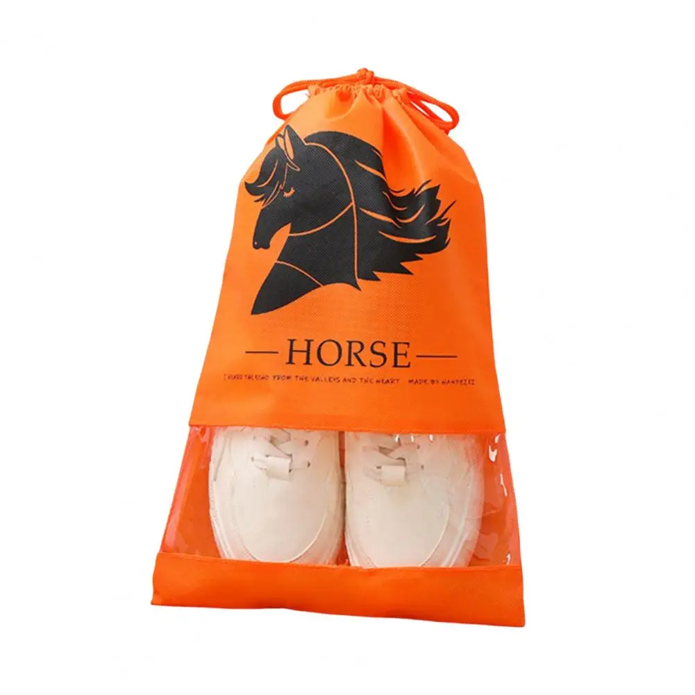 

Утолщенная простая упаковочная сумка с прозрачным окошком для обуви, 10 шт., удобная для путешествий