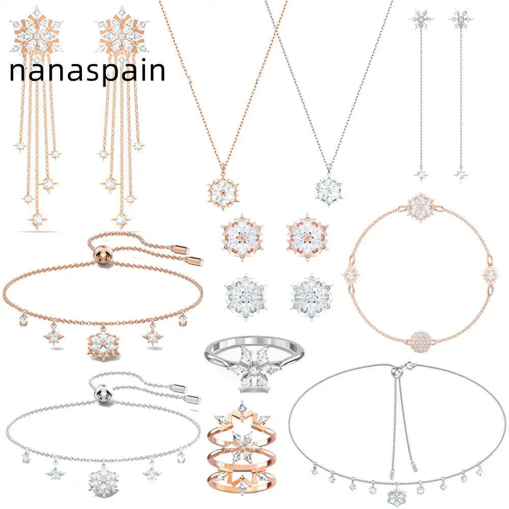

SW Mode Dame Sieraden Magic Sneeuwvlok Serie Sieraden Set Lady Earring Ketting En Armband Romantische Vrouwen Sieraden Gift