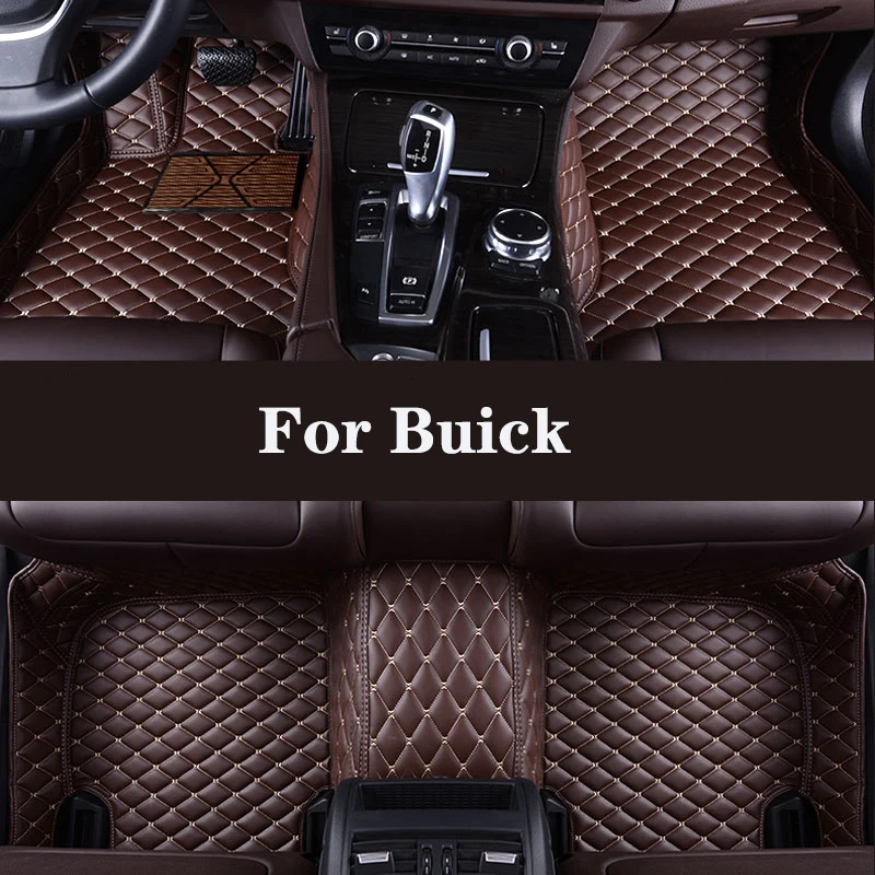 

Full Surround Custom Leather Car Floor Mat For Buick Rendezvous CXL Royaum Envision Park Avenue EXCELLE GX Century Auto Parts