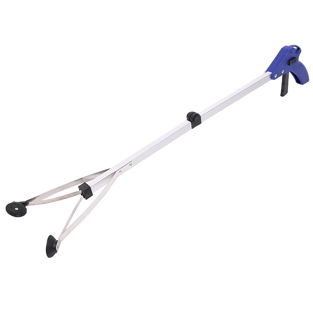 

White Trash Reaching Assist Tool Foldable Picker Grabber Aluminum Alloy Elderly