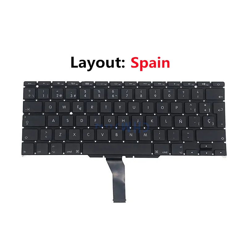 Клавиатура для Macbook Air 11" A1370 A1465 US UK French Spain German Russian Arabic Korean Italian Layout 2011-2017.
