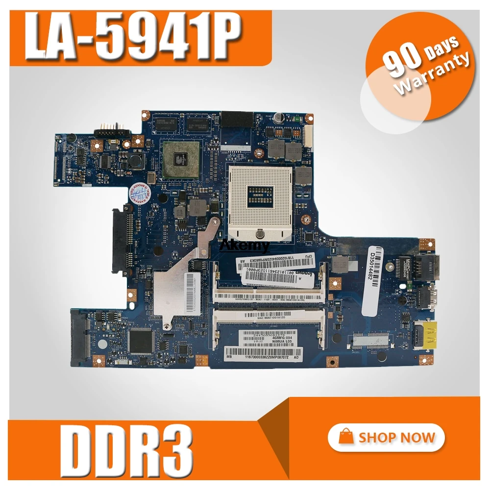 

For Lenovo Ideapad U460 U460S U460A Laptop Motherboard 11012346 LA-5941P DDR3 Test work