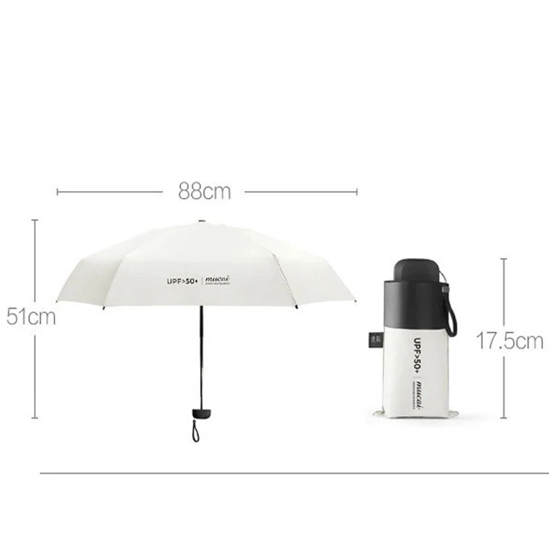 Xiaomi  mini pocket umbrella anti-ultraviolet Paraguay sun umbrella rainproof windproof lightweight folding portable umbrel images - 6