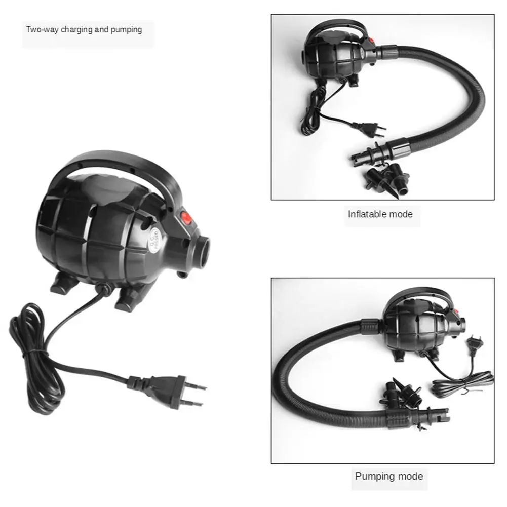 

600w Electric Air Pump 800l/min Portable Lightweight High-power Air Compressor For Inflatable Boat Air Bed Balloon