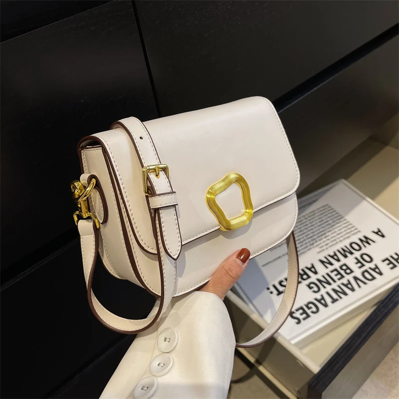 

New Luxury Brand PU Leather Crossbody Flap Sling Bags for Women 2022 Spring Fashion Shoulder Bag Side Lady Handbags and Purses