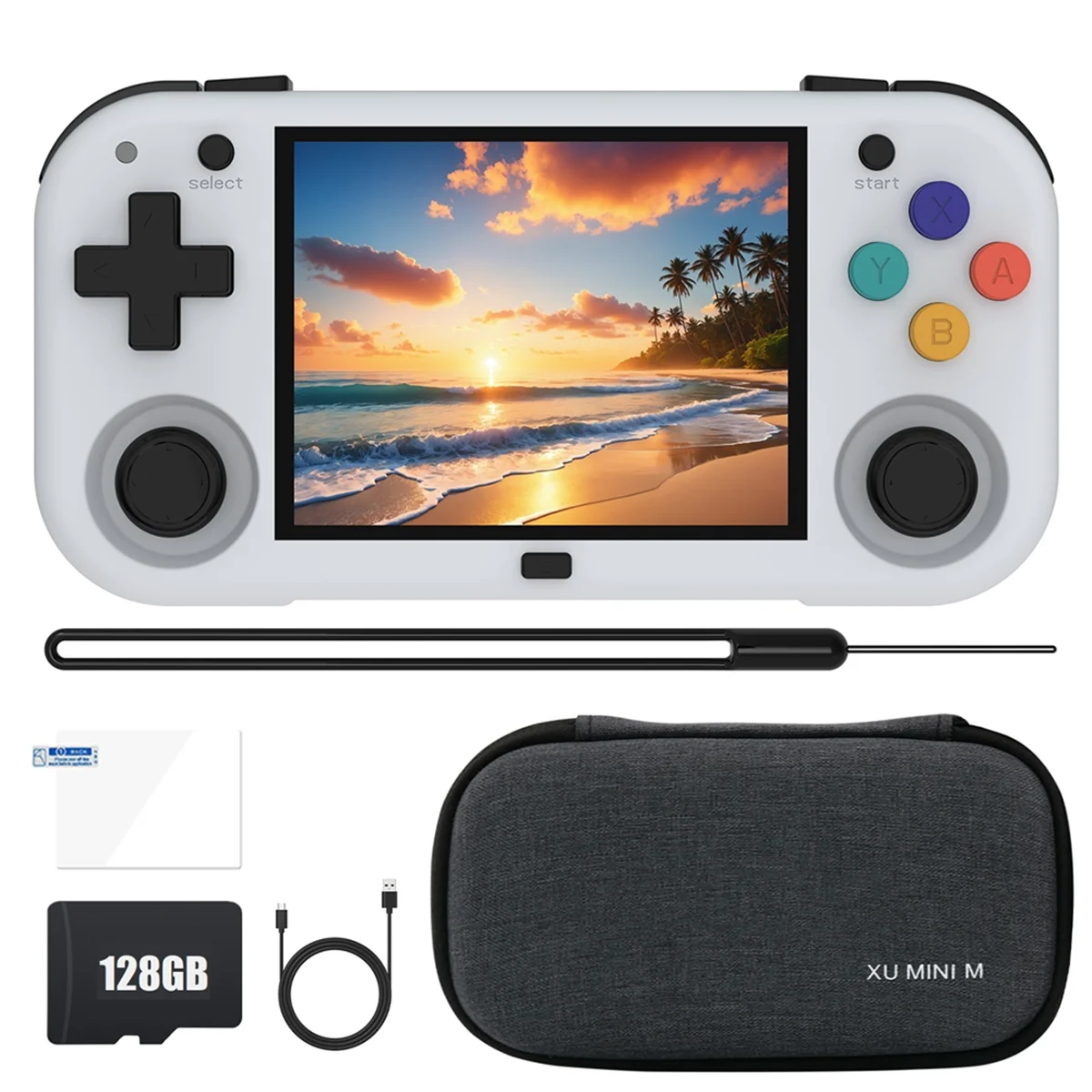 Игровая консоль XU Mini M 128 ГБ 11700 игр 2 8 дюйма IPS Linux портативные игровые плееры