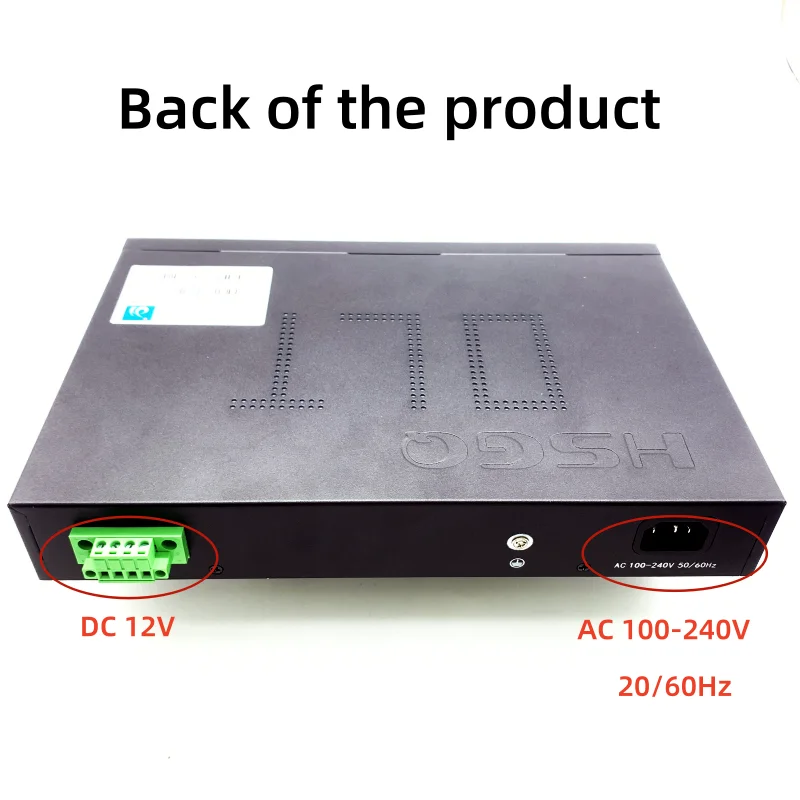Фото HSGQ GPON OLT 2PON 100-240 В 2-портовый SFP 256 ONU 10G Uplink C+ GBIC 100-240 В переменного тока 12 В постоянного тока Оборудование оптического волокна OLT №3