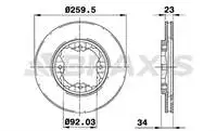 

AE0423 для зеркала тормозного диска ACCORD 9098 × 4