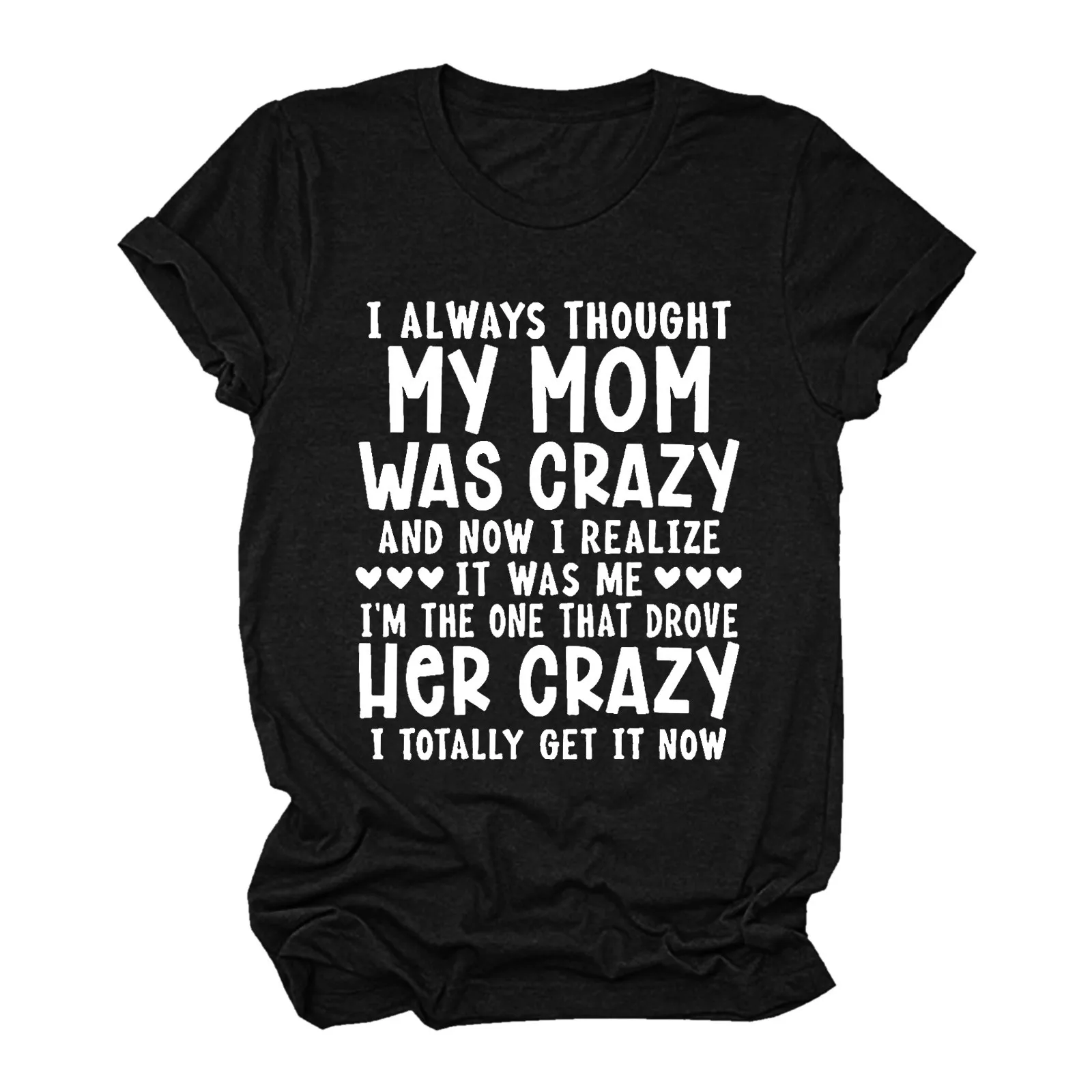 

Женская Футболка с коротким рукавом, круглым вырезом и надписью