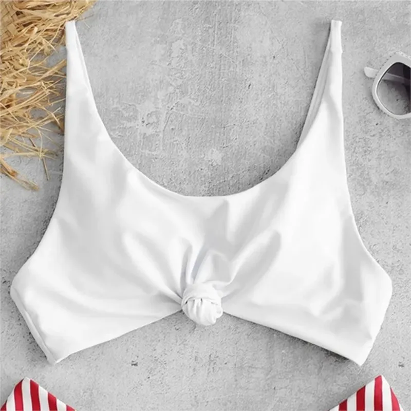 Женский купальник 2024 дешевые полосатые сексуальные комплекты бикини