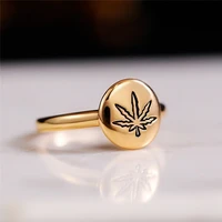 fashion simple niche design maple leaf wedding rings for women 2022 trendy retro elegant engagement rings party jewelry gifts